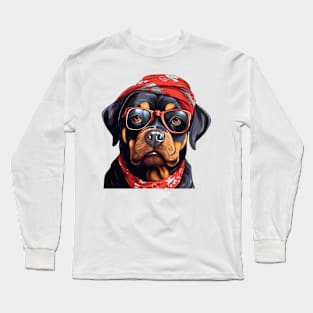 Fancy Rottweiler Dog Long Sleeve T-Shirt